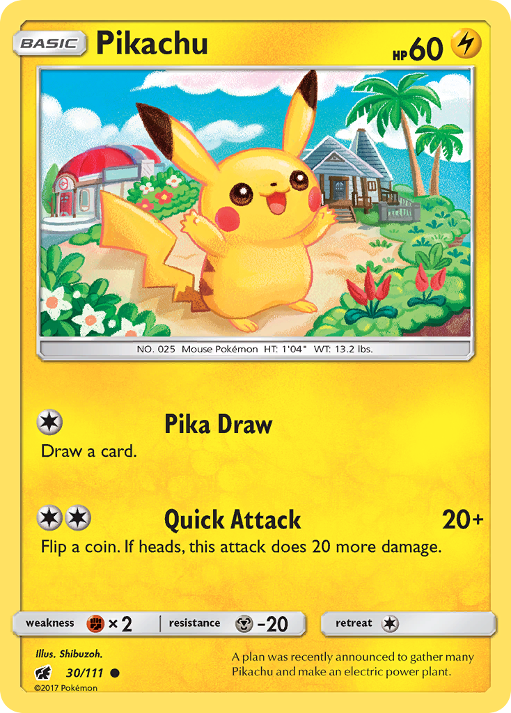 Pikachu (30/111) [Sun & Moon: Crimson Invasion] | Gamers Paradise