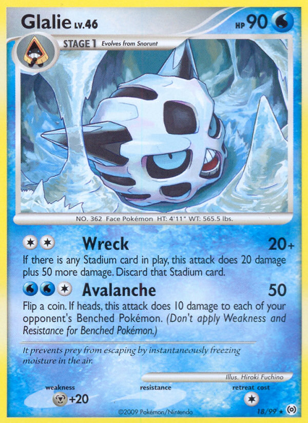 Glalie (18/99) [Platinum: Arceus] | Gamers Paradise