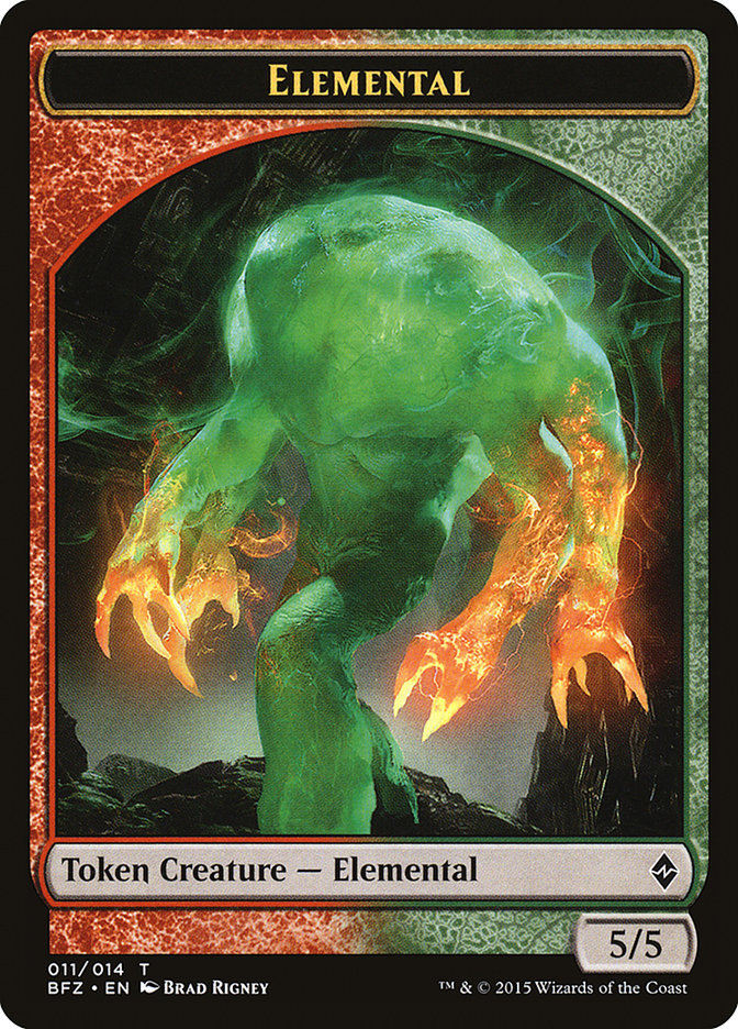 Elemental Token (011/014) [Battle for Zendikar Tokens] | Gamers Paradise