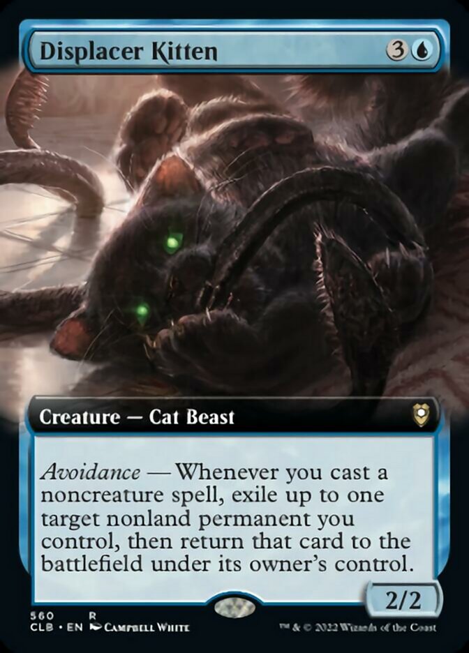 Displacer Kitten (Extended Art) [Commander Legends: Battle for Baldur's Gate] | Gamers Paradise