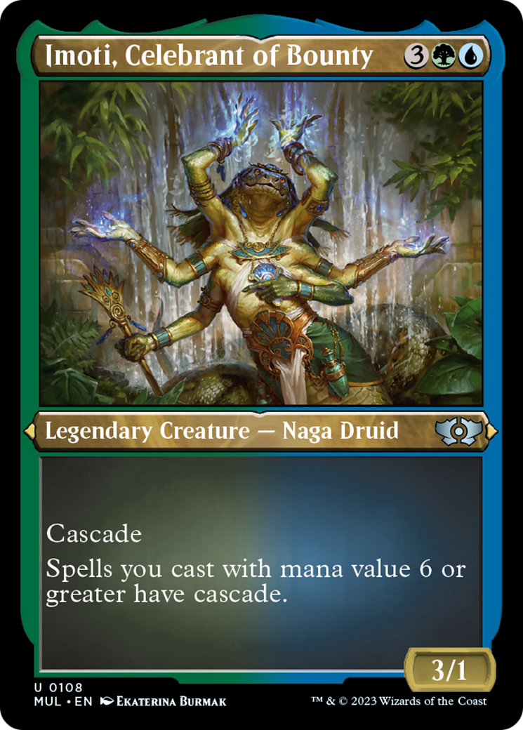Imoti, Celebrant of Bounty (Foil Etched) [Multiverse Legends] | Gamers Paradise