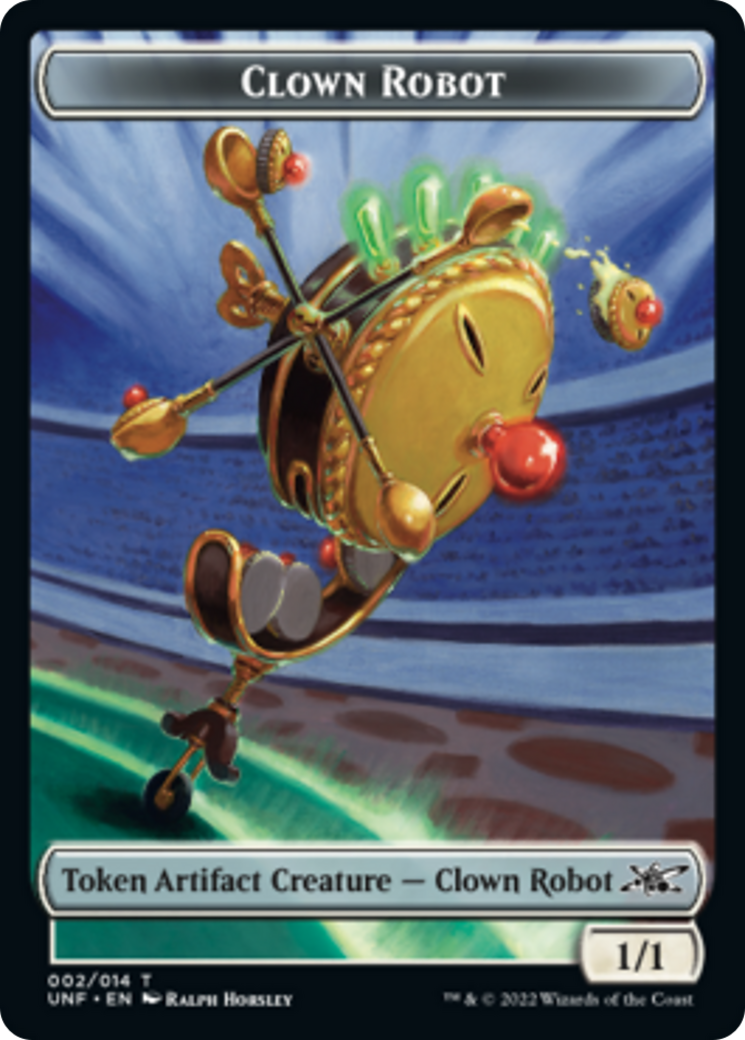 Clown Robot (002) // Storm Crow Double-Sided Token [Unfinity Tokens] | Gamers Paradise