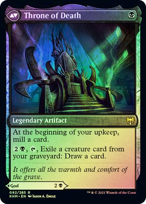 Egon, God of Death // Throne of Death [Kaldheim Prerelease Promos] | Gamers Paradise