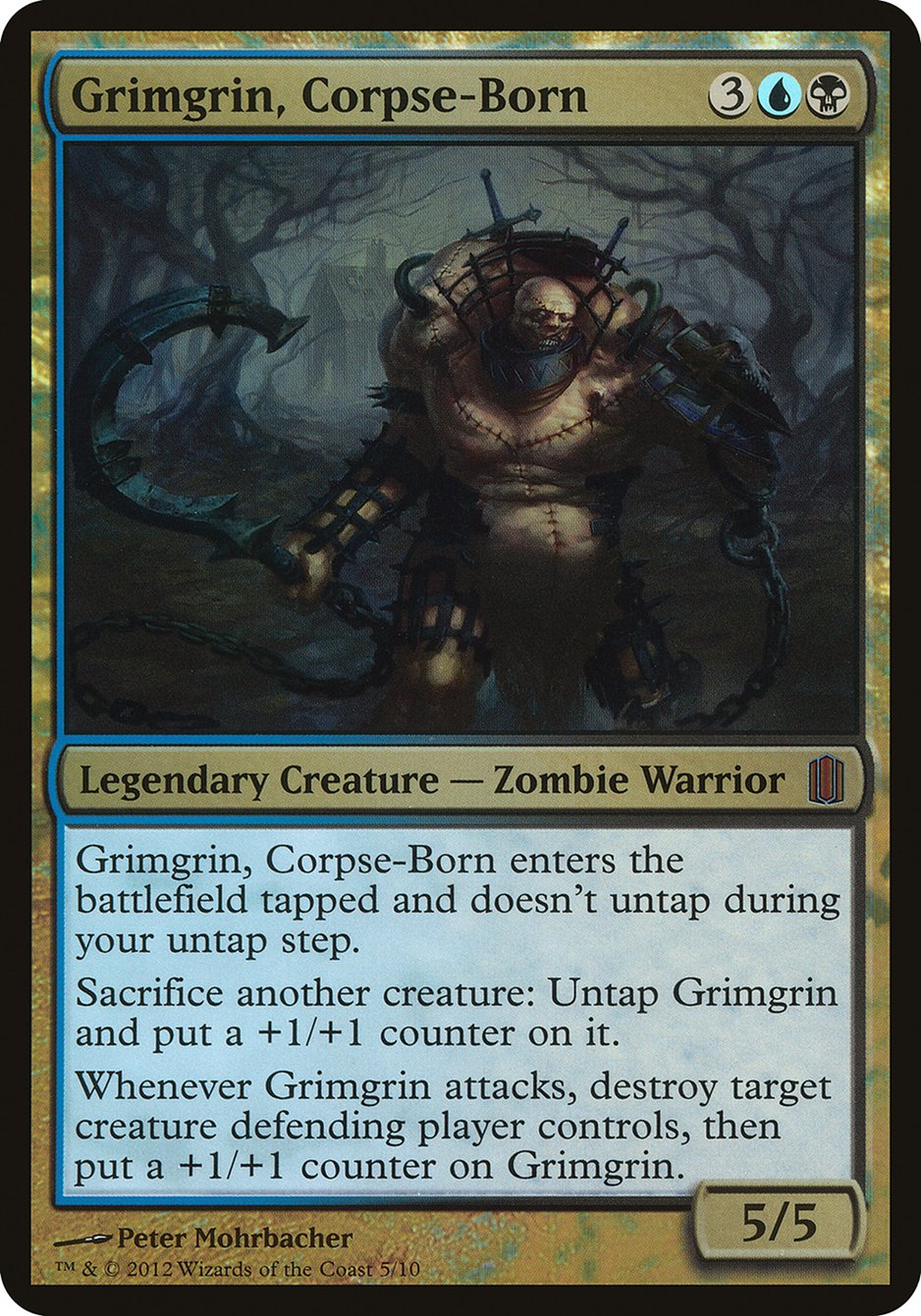 Grimgrin, Corpse-Born (Oversized) [Commander's Arsenal Oversized] | Gamers Paradise