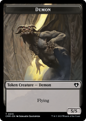Eldrazi Spawn // Demon Double-Sided Token [Commander Masters Tokens] | Gamers Paradise