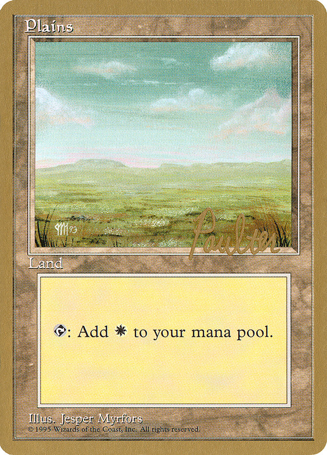 Plains (pp364) (Preston Poulter) [Pro Tour Collector Set] | Gamers Paradise