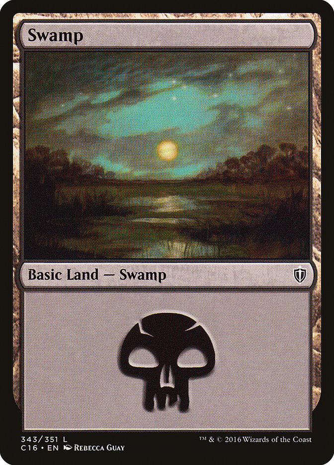 Swamp (343) [Commander 2016] | Gamers Paradise