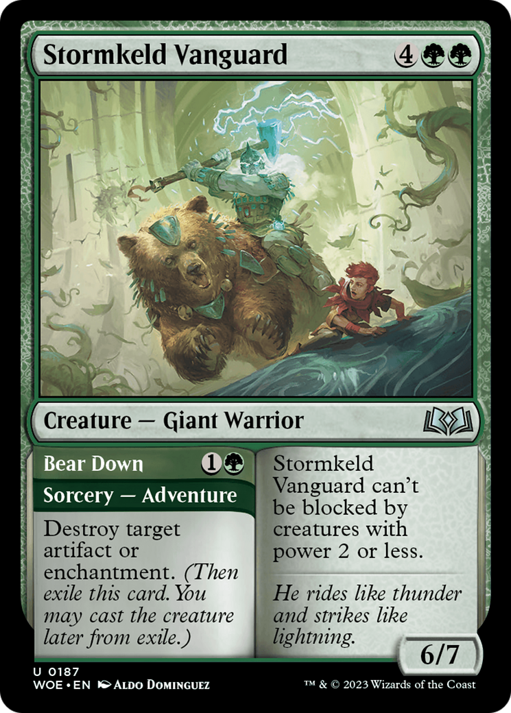 Stormkeld Vanguard // Bear Down [Wilds of Eldraine] | Gamers Paradise