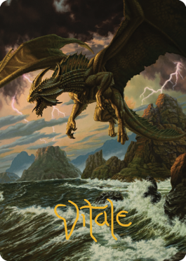 Ancient Bronze Dragon Art Card (03) (Gold-Stamped Signature) [Commander Legends: Battle for Baldur's Gate Art Series] | Gamers Paradise