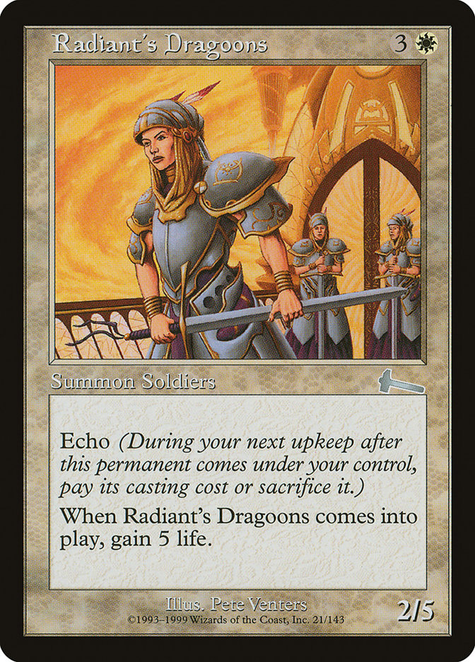 Radiant's Dragoons [Urza's Legacy] | Gamers Paradise