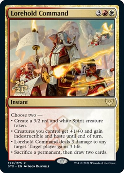 Lorehold Command [Strixhaven: School of Mages Prerelease Promos] | Gamers Paradise