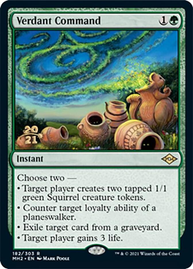 Verdant Command [Modern Horizons 2 Prerelease Promos] | Gamers Paradise