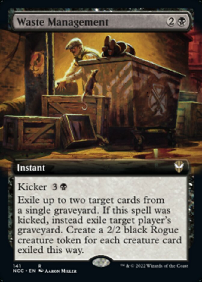 Waste Management (Extended Art) [Streets of New Capenna Commander] | Gamers Paradise