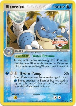 Blastoise (14/100) (National Championship Promo) [EX: Crystal Guardians] | Gamers Paradise