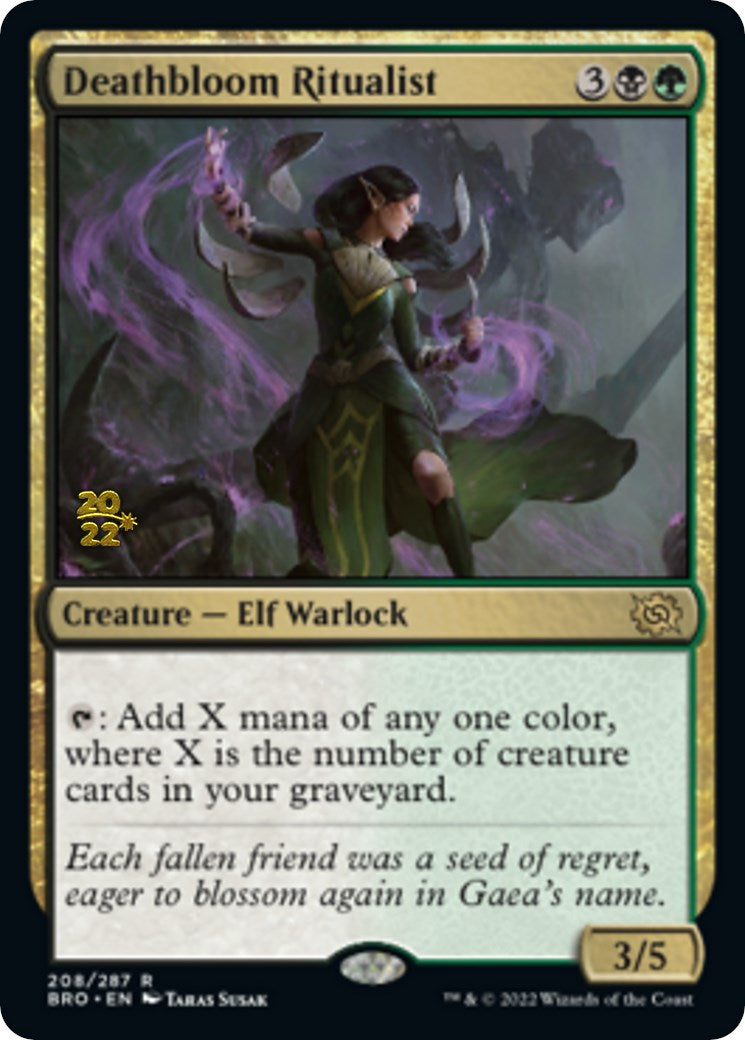 Deathbloom Ritualist [The Brothers' War Prerelease Promos] | Gamers Paradise