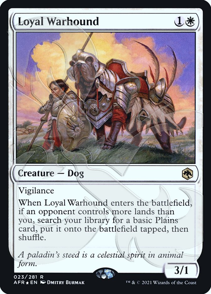 Loyal Warhound (Ampersand Promo) [Dungeons & Dragons: Adventures in the Forgotten Realms Promos] | Gamers Paradise