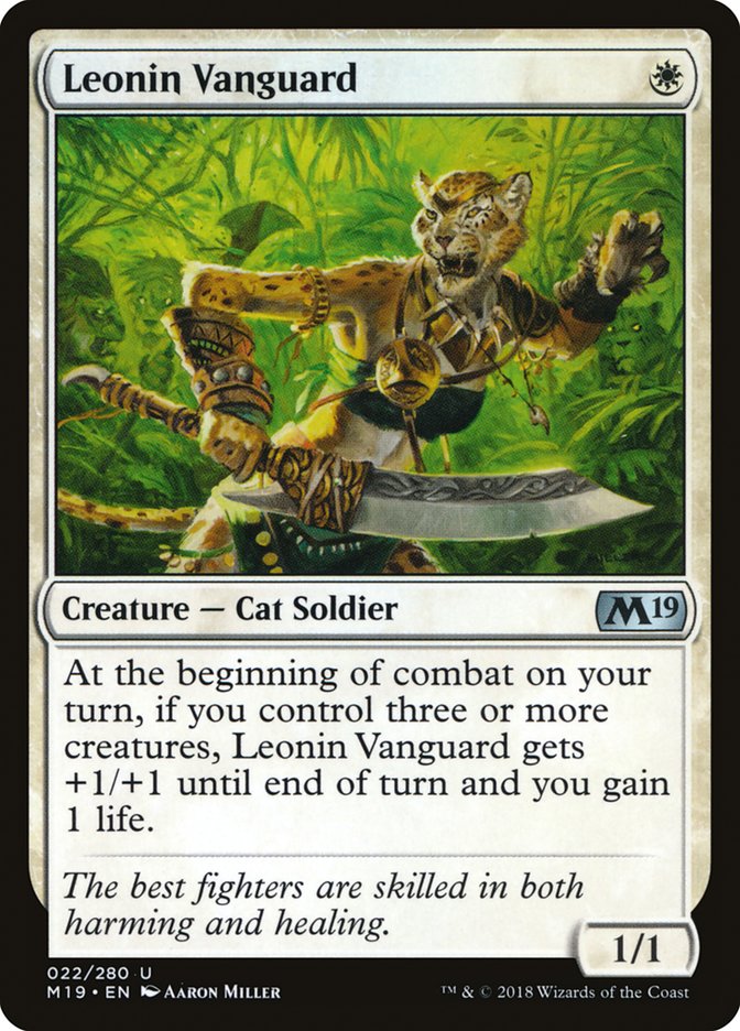 Leonin Vanguard [Core Set 2019] | Gamers Paradise