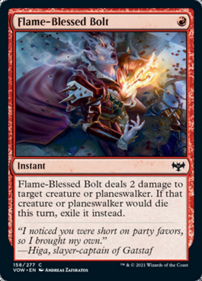Flame-Blessed Bolt [Innistrad: Crimson Vow] | Gamers Paradise