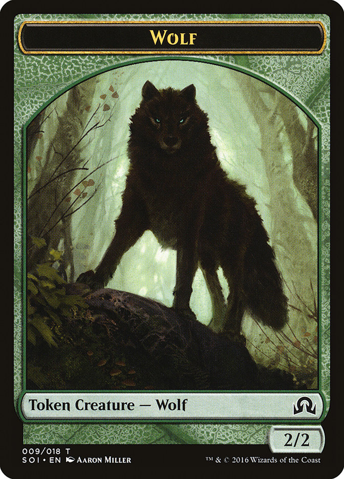 Wolf Token [Shadows over Innistrad Tokens] | Gamers Paradise