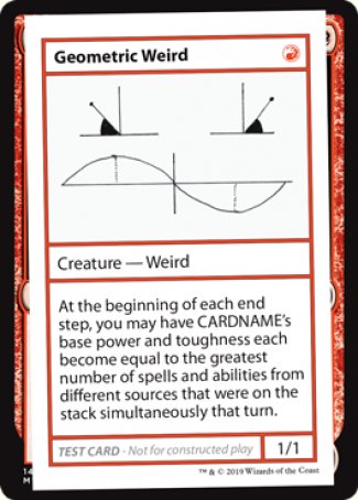 Geometric Weird (2021 Edition) [Mystery Booster Playtest Cards] | Gamers Paradise