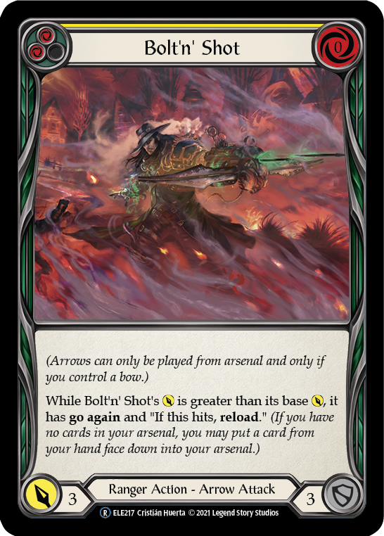 Bolt'n' Shot (Yellow) [U-ELE217] Unlimited Rainbow Foil | Gamers Paradise