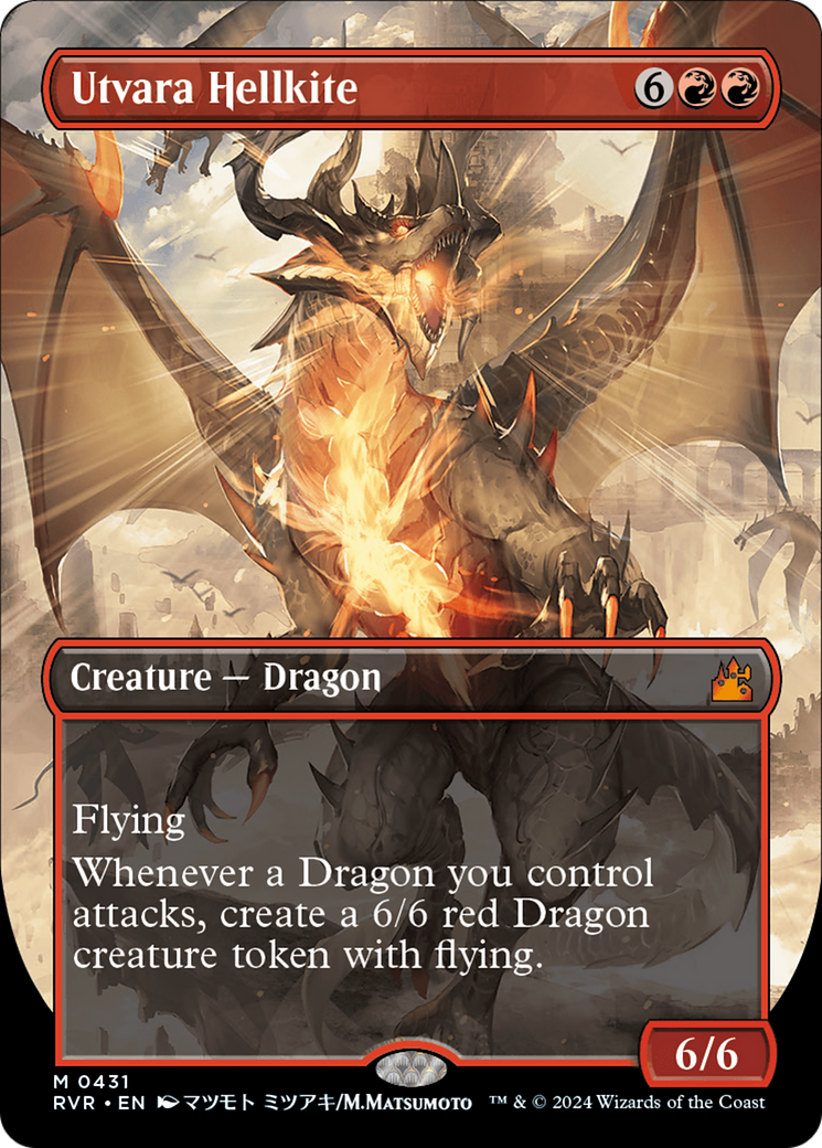 Utvara Hellkite (Anime Borderless) [Ravnica Remastered] | Gamers Paradise