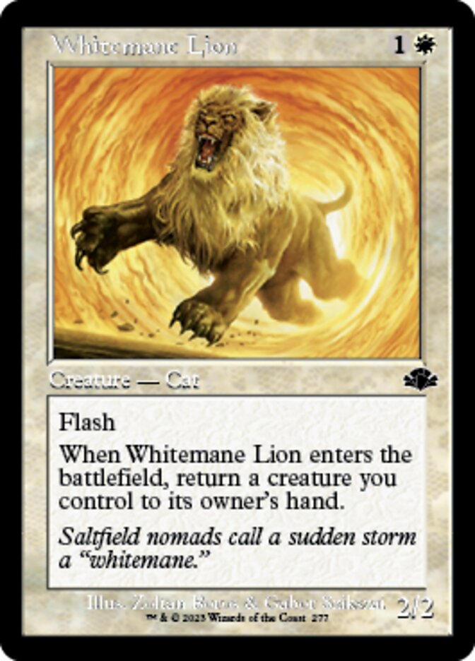 Whitemane Lion (Retro) [Dominaria Remastered] | Gamers Paradise