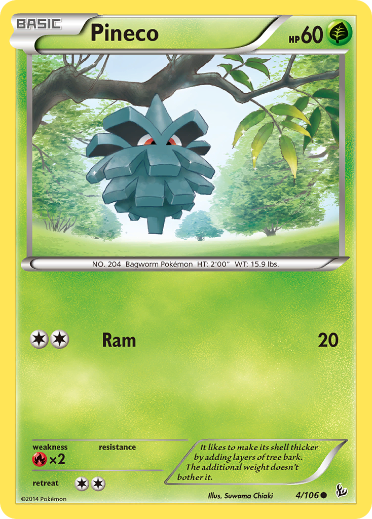 Pineco (4/106) [XY: Flashfire] | Gamers Paradise