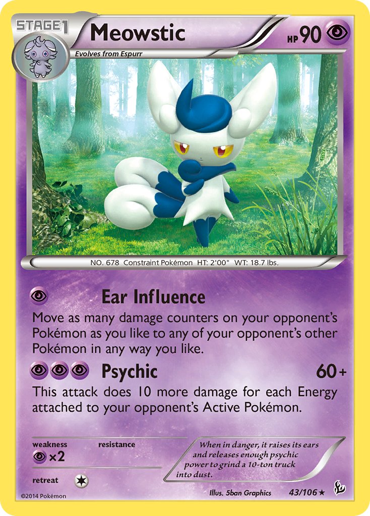 Meowstic (43/106) (Theme Deck Exclusive) [XY: Flashfire] | Gamers Paradise