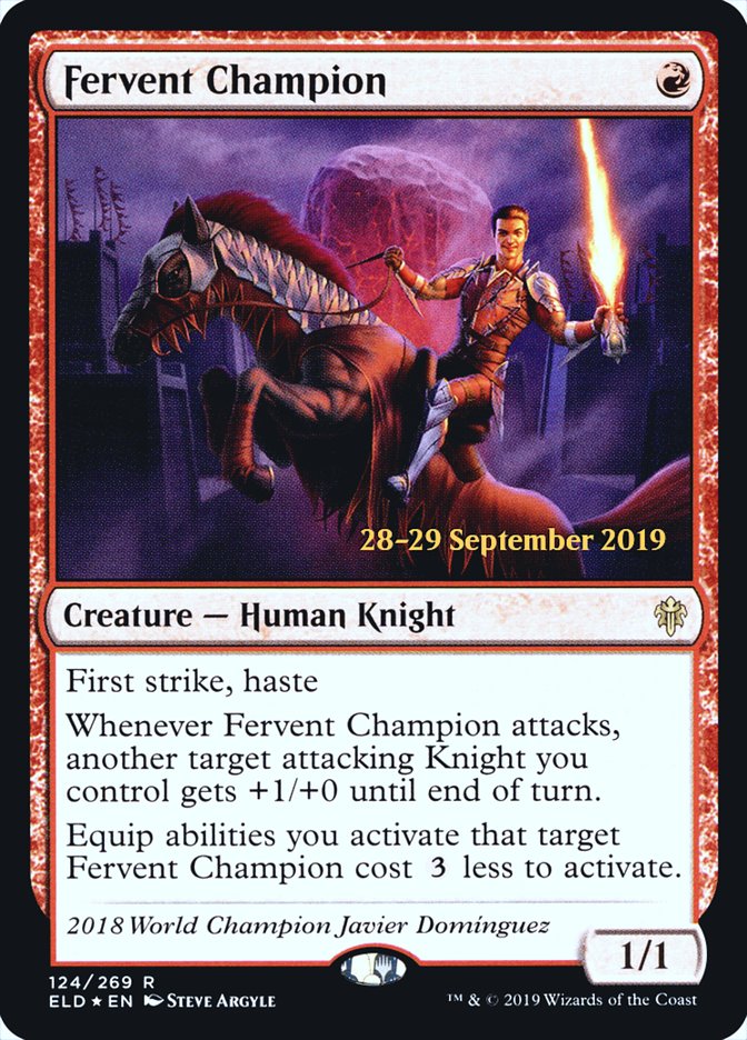 Fervent Champion [Throne of Eldraine Prerelease Promos] | Gamers Paradise