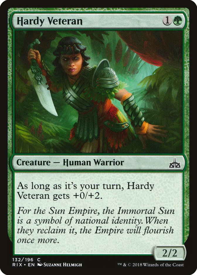 Hardy Veteran [Rivals of Ixalan] | Gamers Paradise