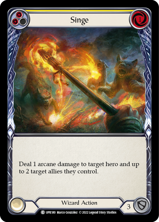 Singe (Yellow) [UPR180] (Uprising)  Rainbow Foil | Gamers Paradise