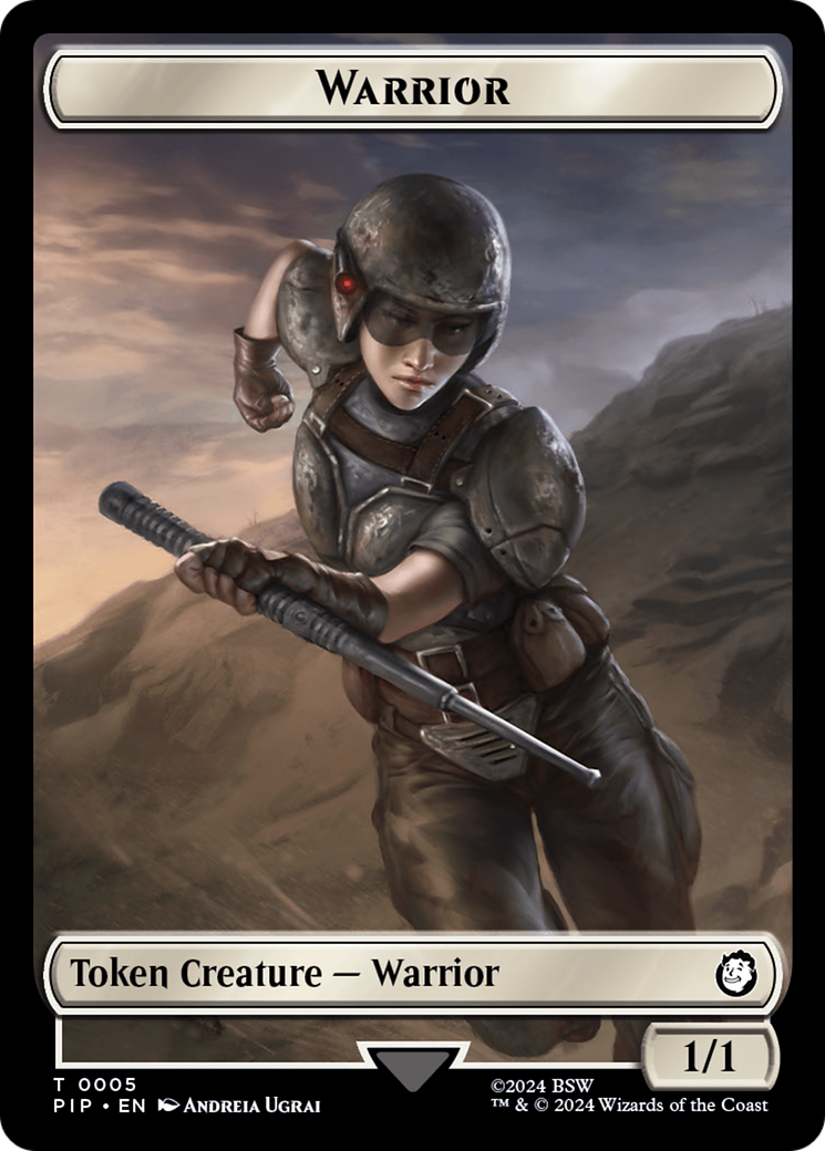 Treasure (0018) // Warrior Double-Sided Token [Fallout Tokens] | Gamers Paradise