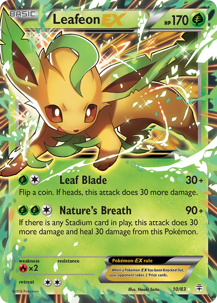 Leafeon EX (10/83) [XY: Generations] | Gamers Paradise