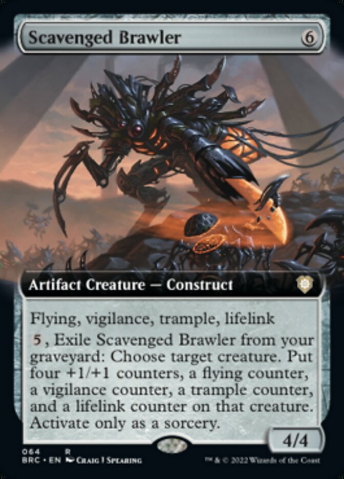 Scavenged Brawler (Extended Art) [The Brothers' War Commander] | Gamers Paradise