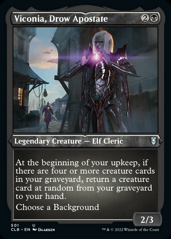 Viconia, Drow Apostate (Foil Etched) [Commander Legends: Battle for Baldur's Gate] | Gamers Paradise