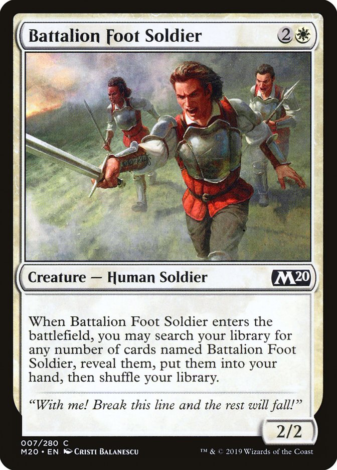 Battalion Foot Soldier [Core Set 2020] | Gamers Paradise