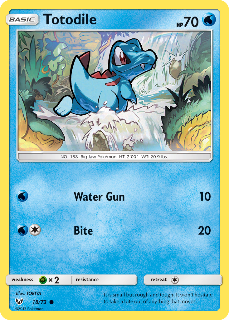 Totodile (18/73) [Sun & Moon: Shining Legends] | Gamers Paradise