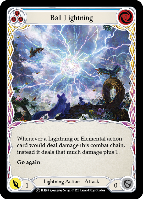 Ball Lightning (Blue) [U-ELE188] Unlimited Rainbow Foil | Gamers Paradise