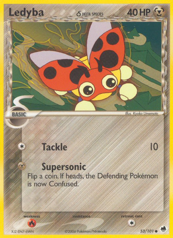 Ledyba (53/101) (Delta Species) [EX: Dragon Frontiers] | Gamers Paradise