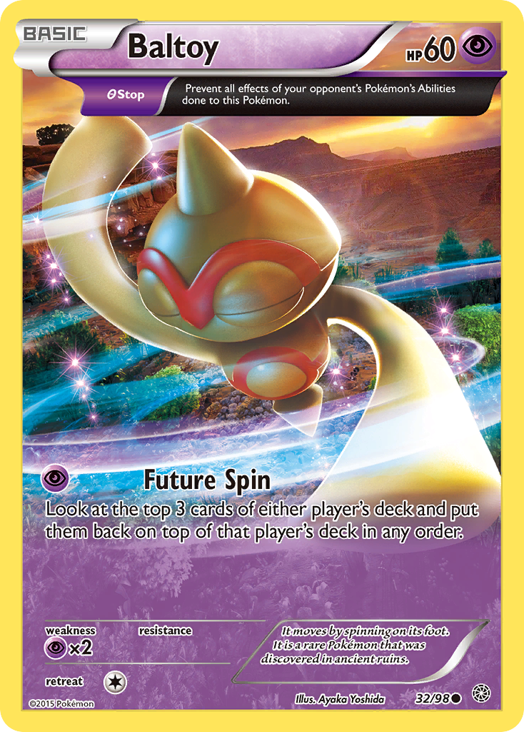 Pokemon Ancient Origins Baltoy #32 Pokemon Ancient Origins Baltoy #32