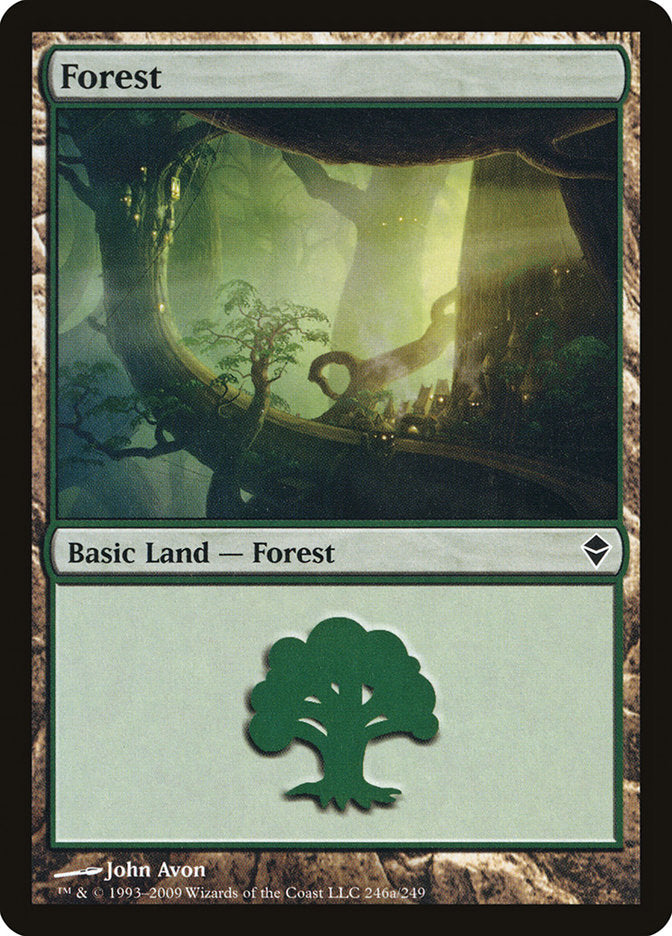 Forest (246a) [Zendikar] | Gamers Paradise