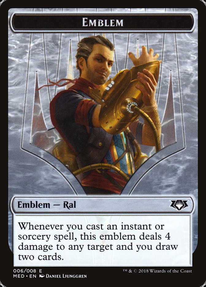 Ral, Izzet Viceroy Emblem [Mythic Edition Tokens] | Gamers Paradise
