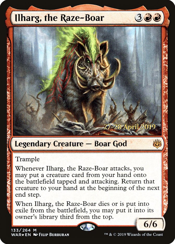 Ilharg, the Raze-Boar [War of the Spark Prerelease Promos] | Gamers Paradise