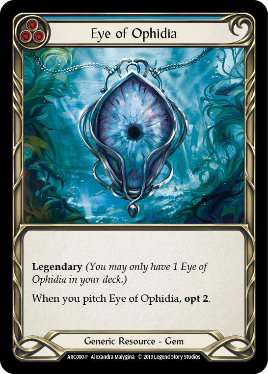 Eye of Ophidia [ARC000-F] 1st Edition Cold Foil | Gamers Paradise