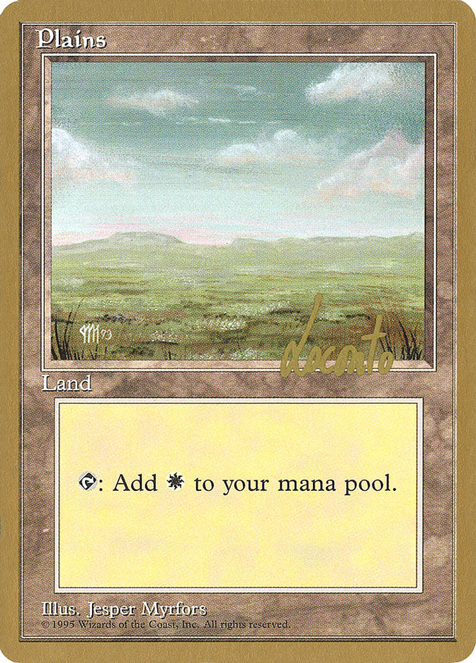 Plains (ml364) (Michael Loconto) [Pro Tour Collector Set] | Gamers Paradise