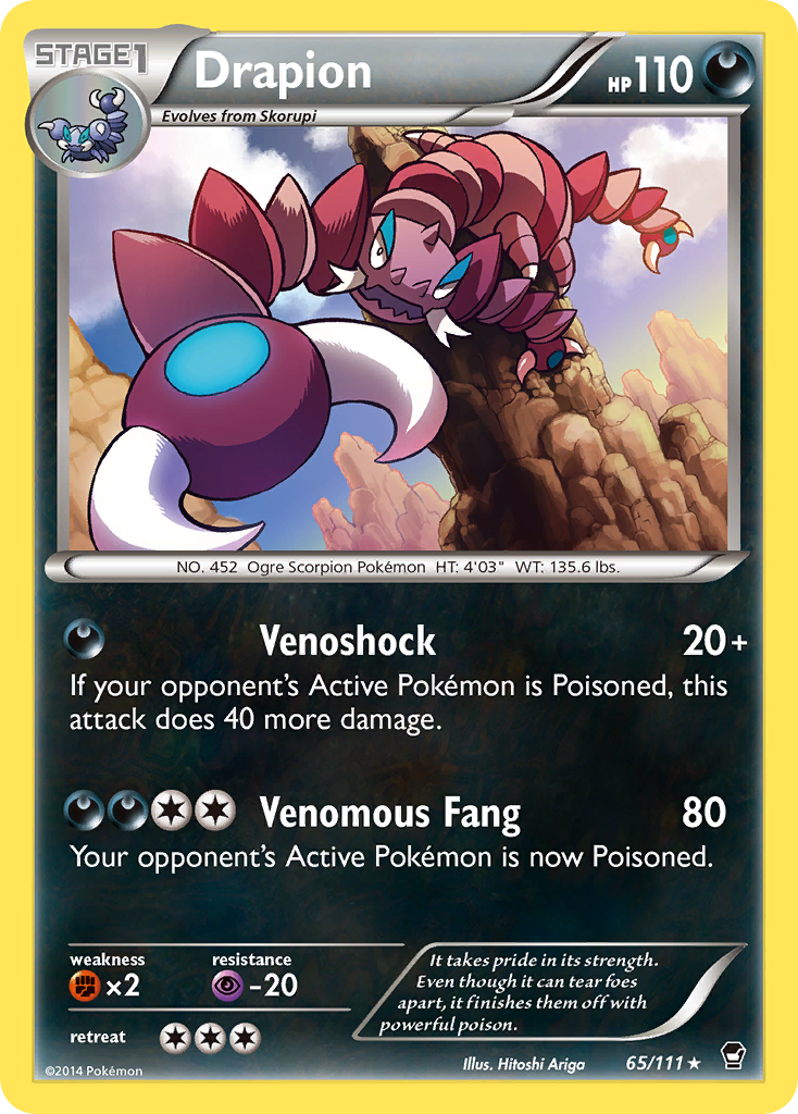 Drapion (65/111) [XY: Furious Fists] | Gamers Paradise