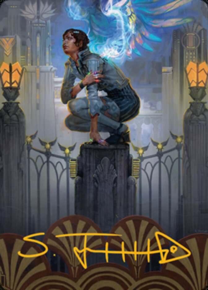 Giada, Font of Hope 2 Art Card (Gold-Stamped Signature) [Streets of New Capenna Art Series] | Gamers Paradise