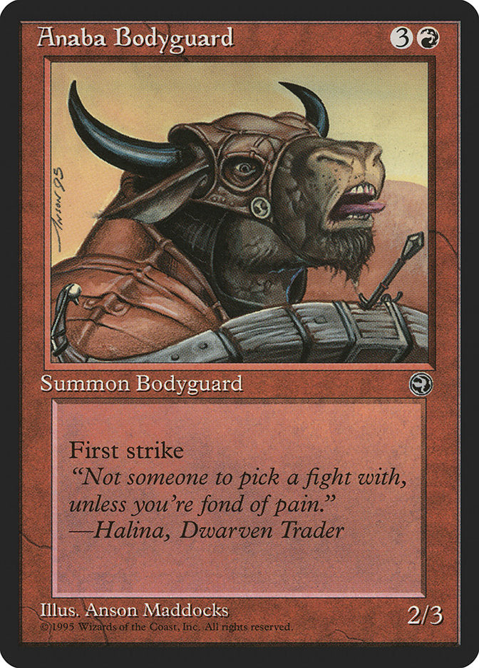 Anaba Bodyguard (Halina Flavor Text) [Homelands] | Gamers Paradise