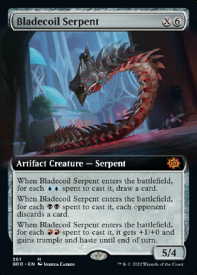 Bladecoil Serpent (Extended Art) [The Brothers' War] | Gamers Paradise